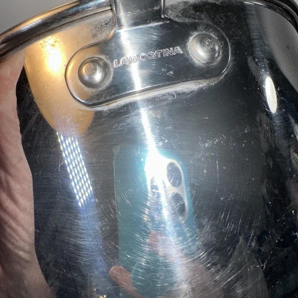 VTG Lagostina Verbania Stainless Steel Saucepan Pot Italy Cookware R09U 8